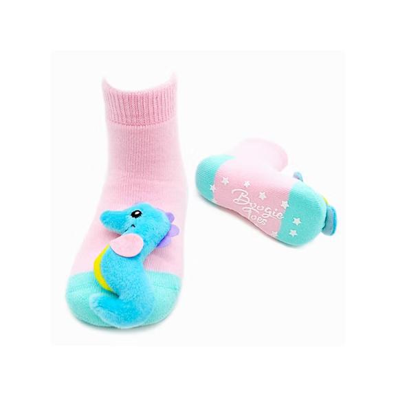 Boogie Toes Rattle Socks 0-1 Years - Seahorse