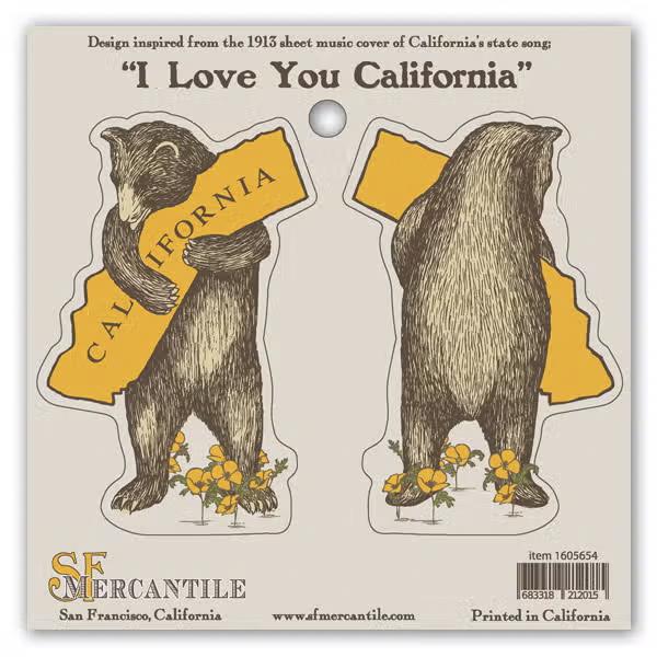 CA Bear Hug Sticker Sheet
