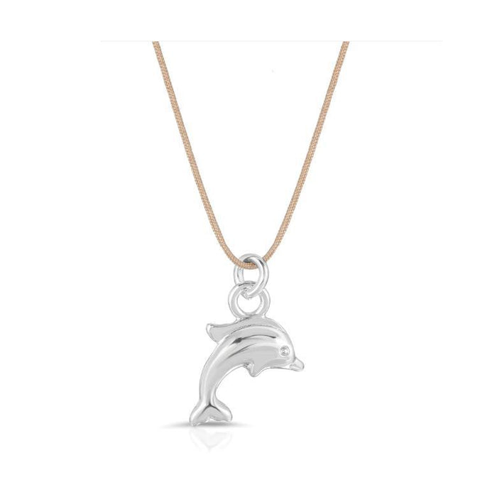 Ocean Life Silver Dolphin Necklace