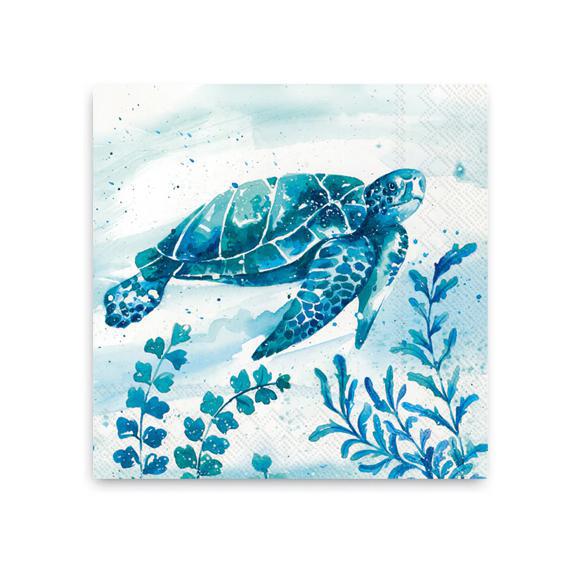 Aquaworld Turtle Beverage Napkins