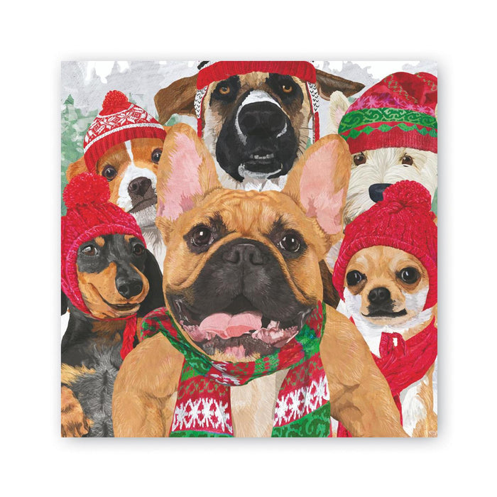 Dog Usie Beverage Napkins