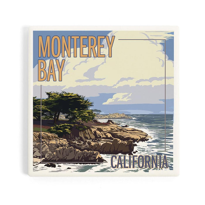 Ceramic Coaster - Monterey Bay Cypress