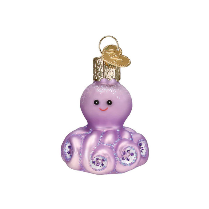 Mini Octopus Glass Ornament