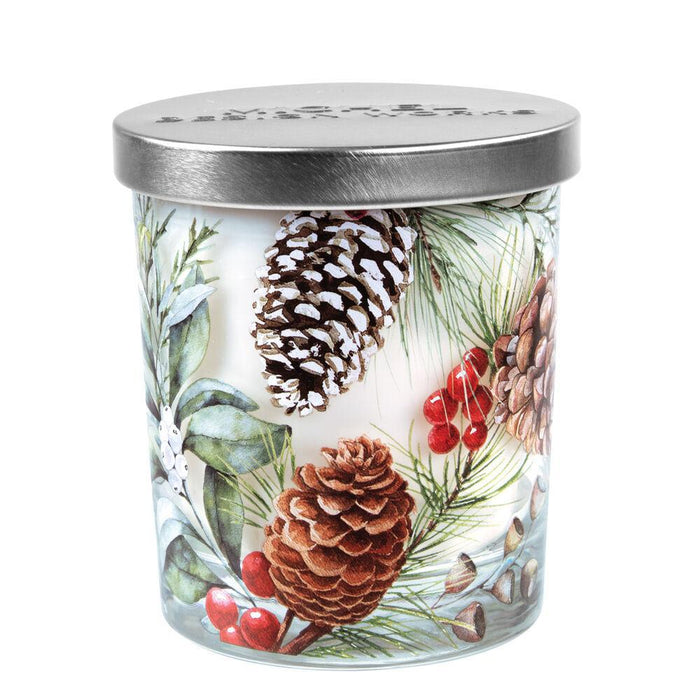 White Spruce Decorative Candle Jar