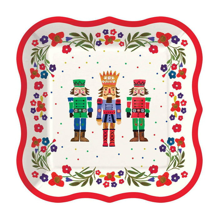Festive Nutcracker Dessert Plates