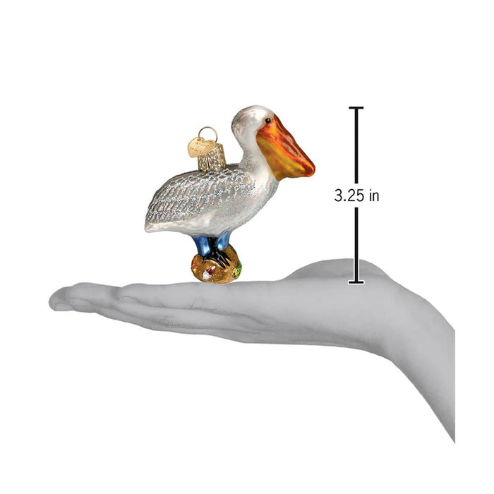Pelican Glass Ornament