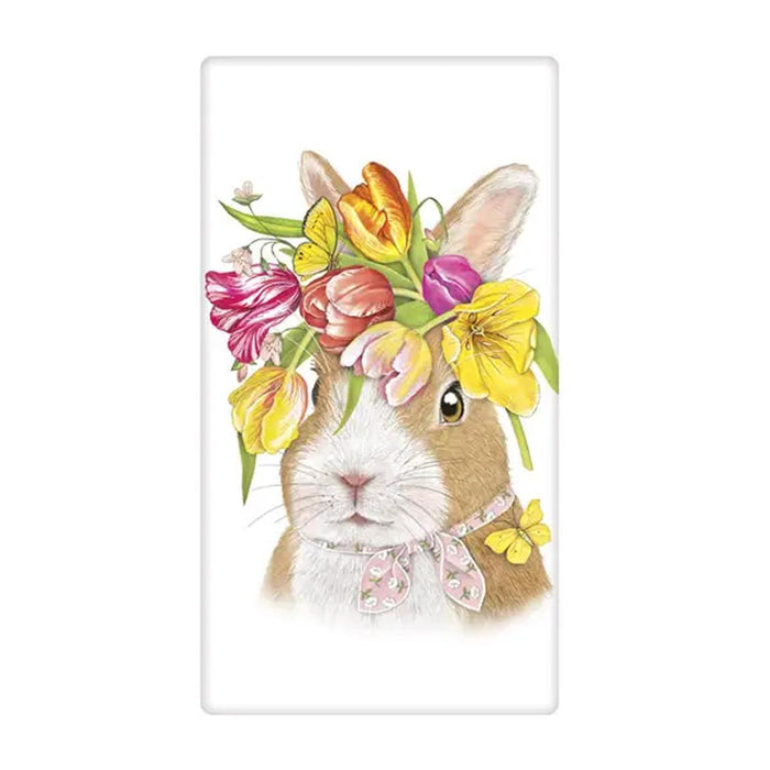 Tulip Head Rabbit Flour Sack Towel