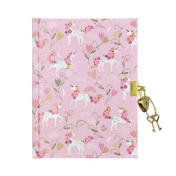 Unicorn Blooms Locking Journal