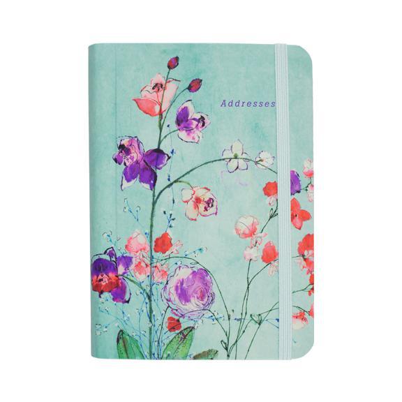 Fuchsia Blooms Pocket Address Book