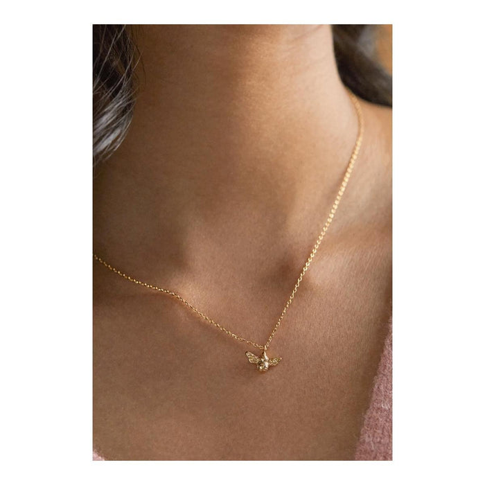 Bee Necklace - Gold Plated