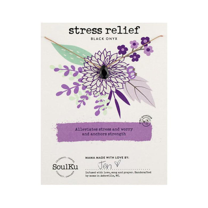 Soul Full of Life Necklace- Black Onyx for Stress Relief