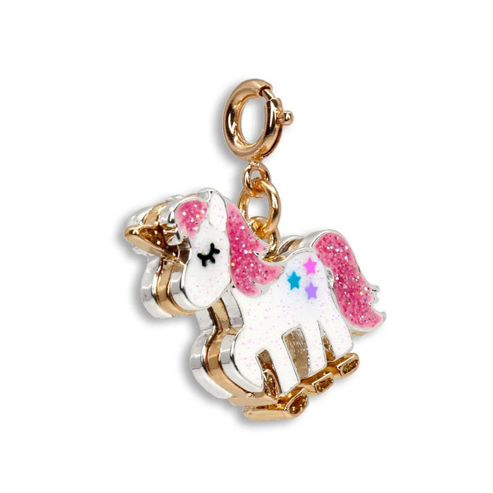 Charm It! Gold Glitter Unicorn Charm