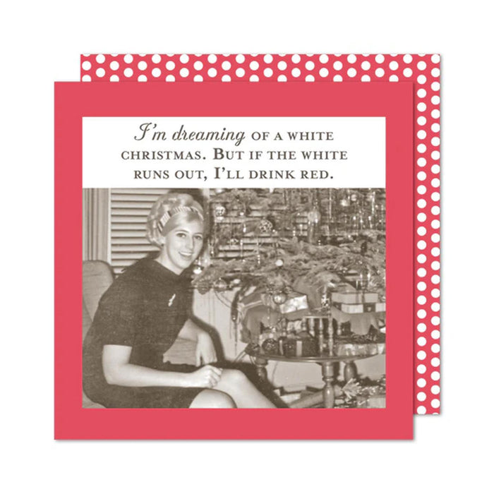 Dreaming of a White Christmas Beverage Napkins