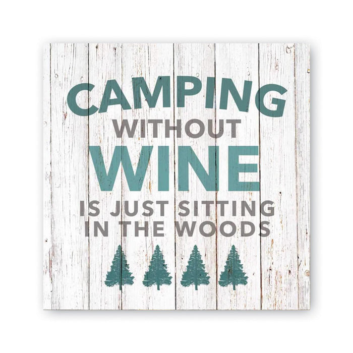 Camping Without Wine Beverage Napkins