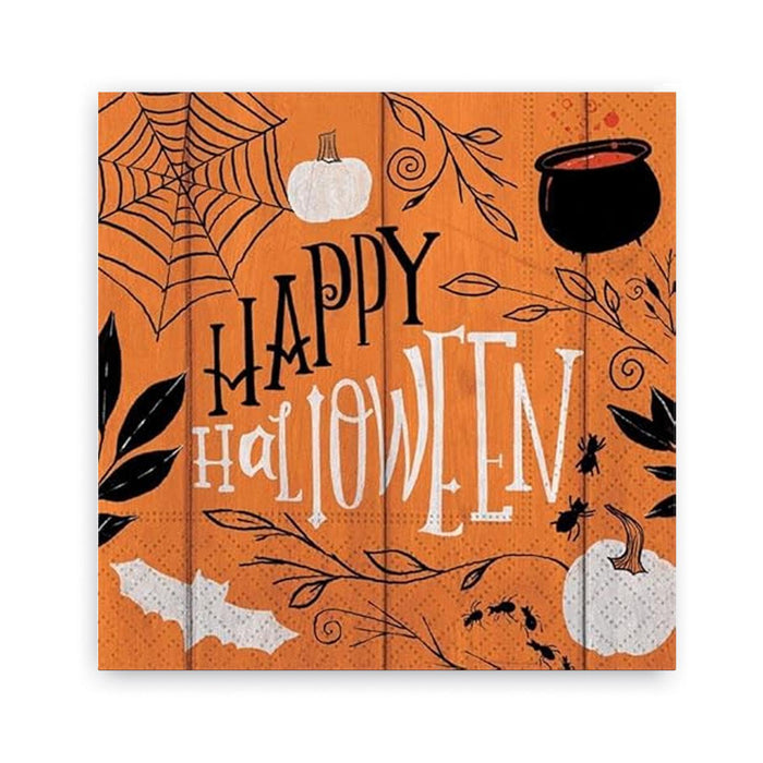 Happy Halloween Collage Beverage Napkins