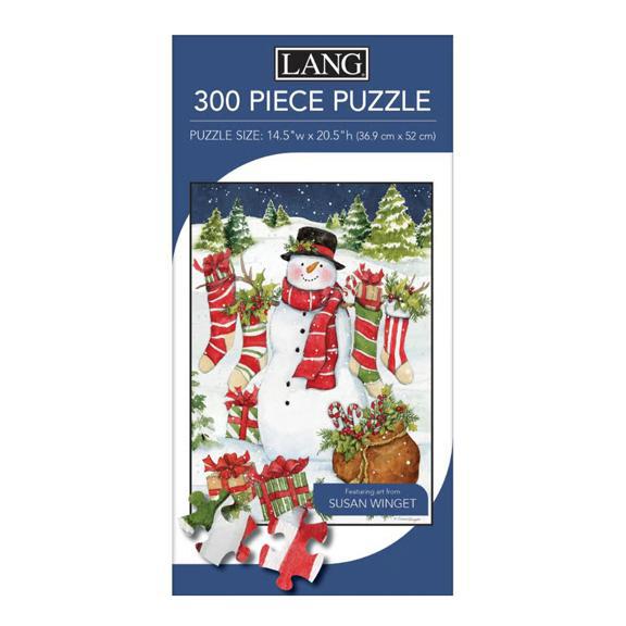 Snowman & Stocking 300 Piece Puzzle