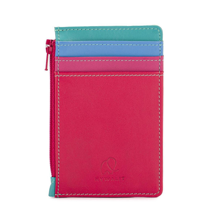 Credit Card Holder with Coin Purse - Lipstick