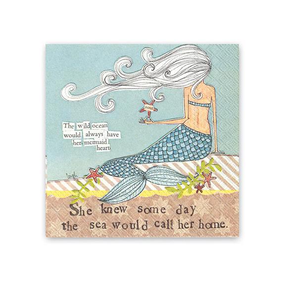 Mermaid Beverage Napkins