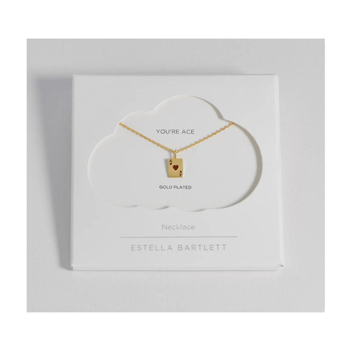 Ace of Hearts Necklace - Gold Plated