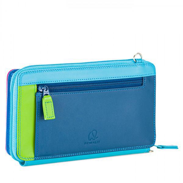 Zip Round Multi Purse with Shoulder Strap - Liguria