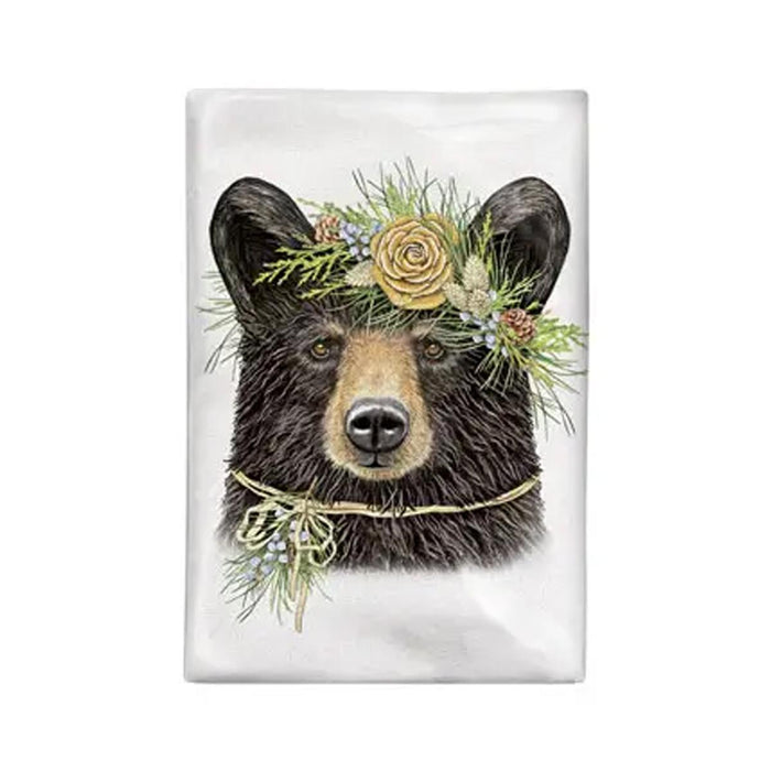 Pine Bear Holiday Flour Sack Towel