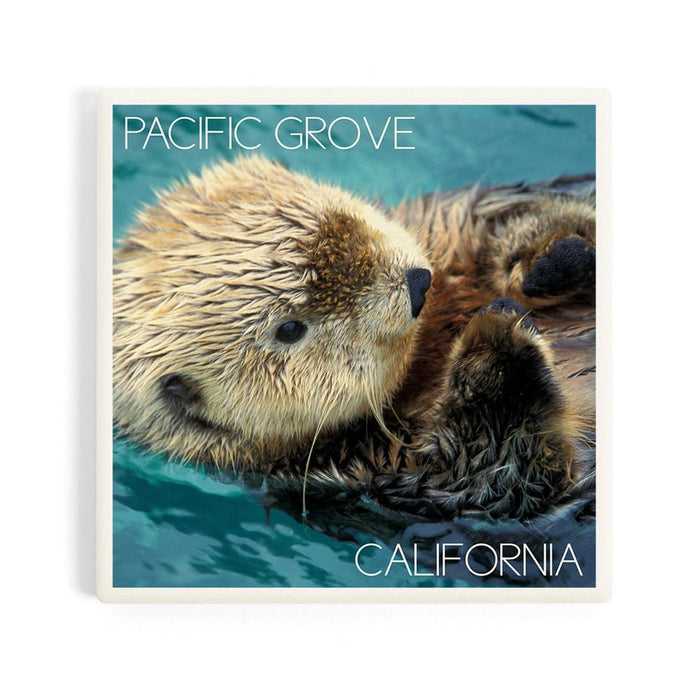 Ceramic Coaster - Pacific Grove Sea Otter