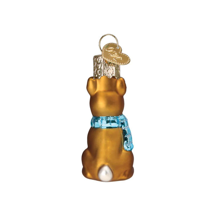 Mini Rudolph the Red-Nosed Reindeer Glass Ornament