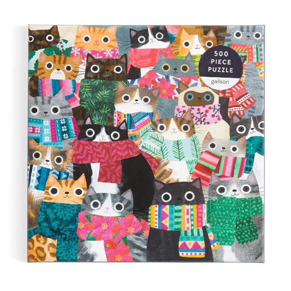 Wintry Cats 500 Piece Puzzle