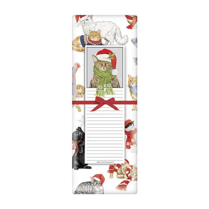 Holiday Cat Scatter Notepad Set