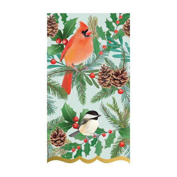 Snow Day Birds Guest Towels
