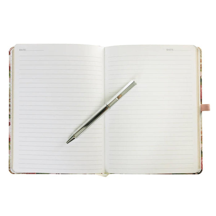 Pivoine Petite Presse Fabric Journal with Pen