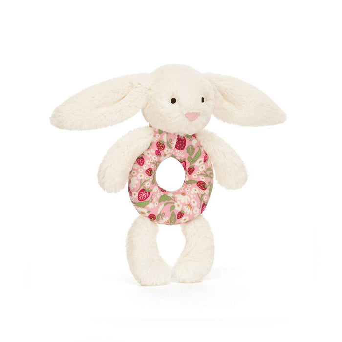 Blossom Cream Bunny 'Berry' Ring Rattle