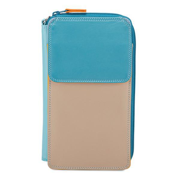 Zip Round Multi Purse with Shoulder Strap - Sardinia