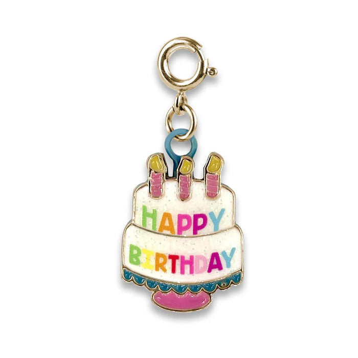 Charm It! Gold Birthday Cake Charm