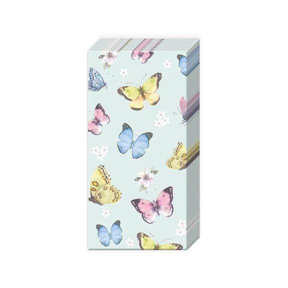 Romantic Butterflies Pocket Tissues
