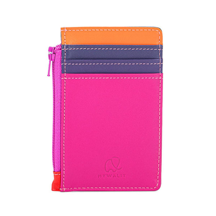 Credit Card Holder with Coin Purse - Sangria