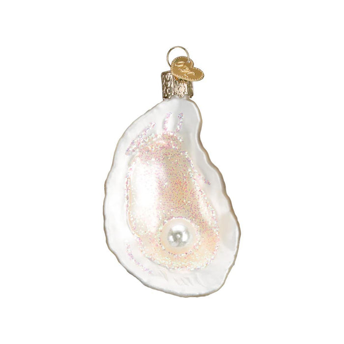 Oyster with Pearl Glass Ornament