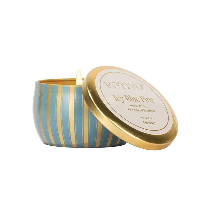 Holiday Tin Candle - Icy Blue Pine