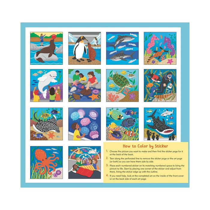 First Color by Sticker: At the Aquarium