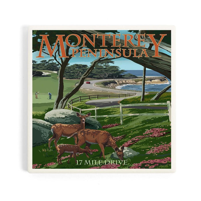 Ceramic Coaster - 17 Mile Drive