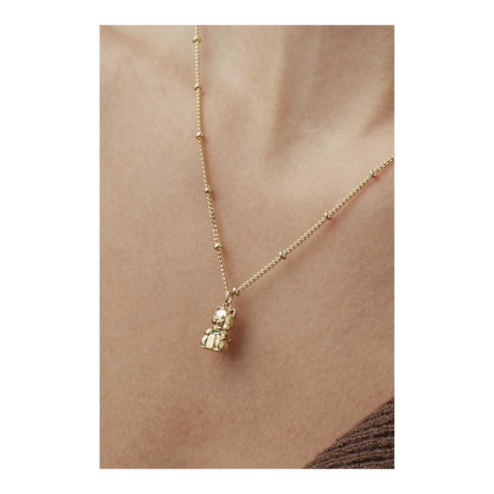 Lucky Cat Necklace - Gold Plated