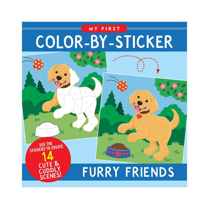 First Color by Sticker: Furry Friends