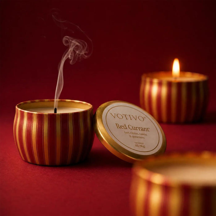 Holiday Tin Candle - Red Currant