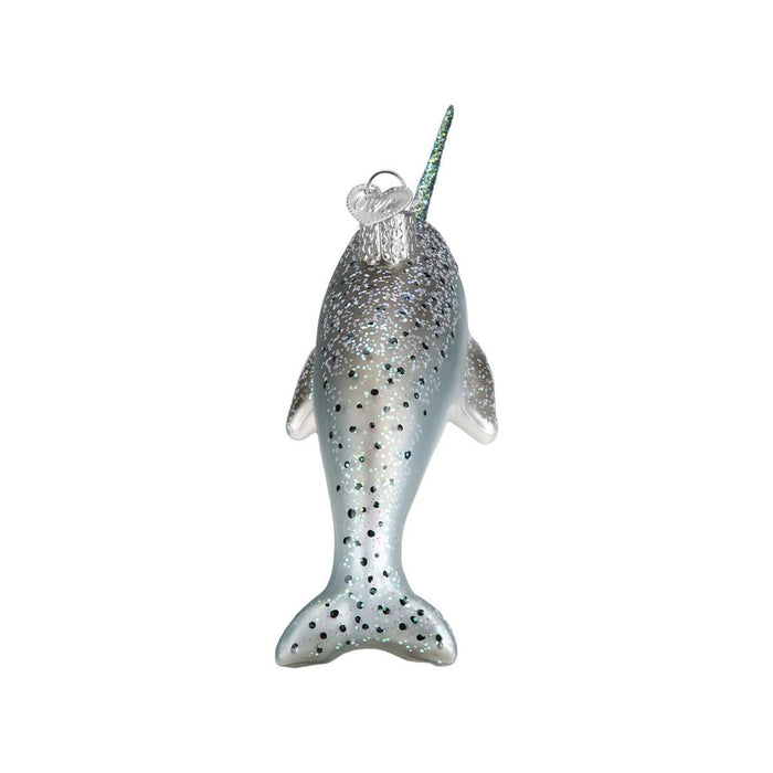 Narwhal Glass Ornament