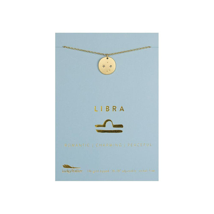 Zodiac Libra Gold Necklace