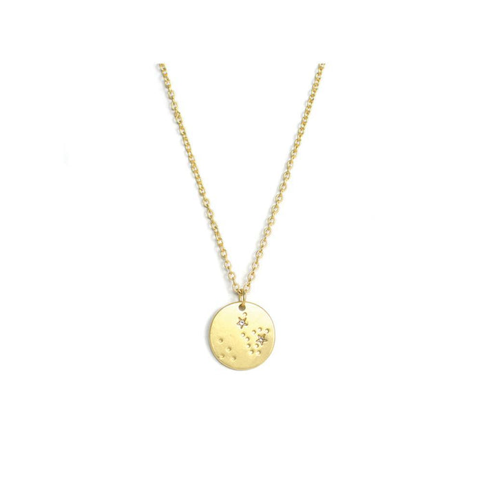 Zodiac Sagittarius Gold Necklace
