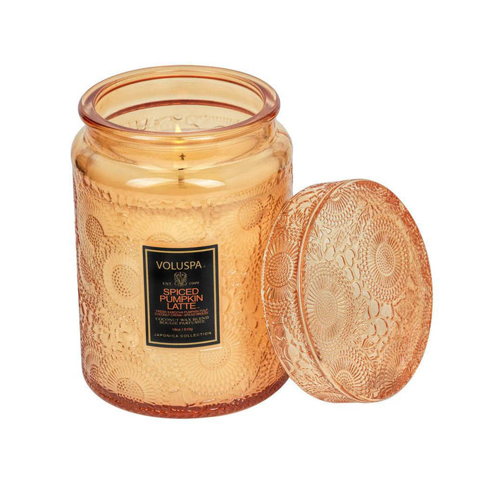 Spiced Pumpkin Latte Large Glass Candle