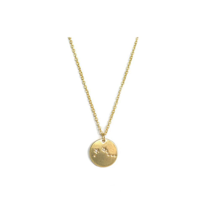 Zodiac Aries Gold Necklace
