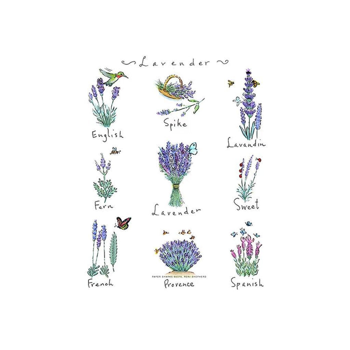 Lavender Flour Sack Towel