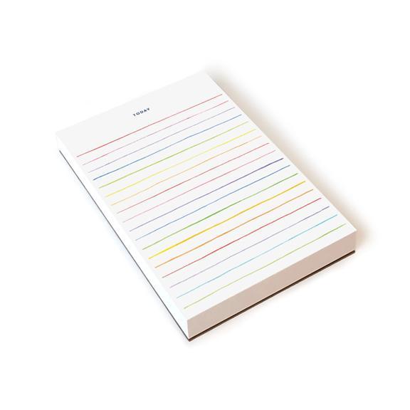 Multi Stripe Lined Notepad